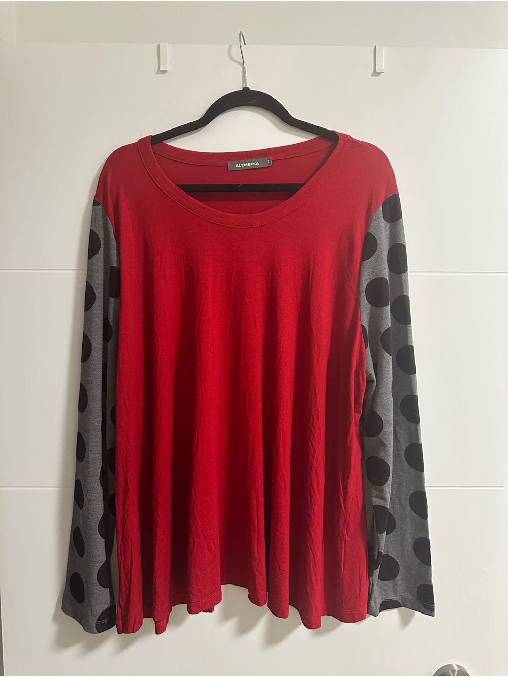 Alembika Polka Dot Swing Tunic Top